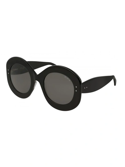 Shop Alaïa Aa0003s Sunglasses In Black Black Grey