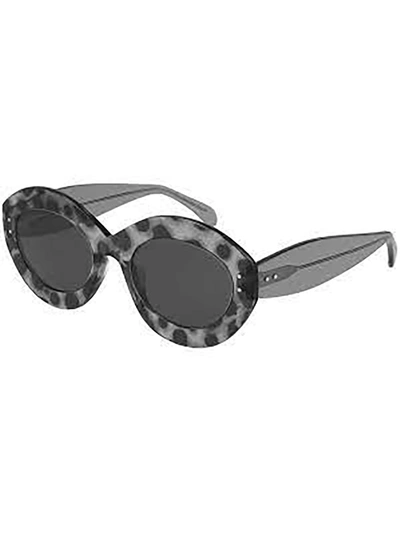 Shop Alaïa Aa0004s Sunglasses In Grey Grey Grey