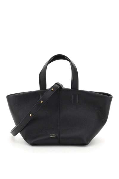 Shop Mansur Gavriel Mini Tulipano Bag In Black (black)