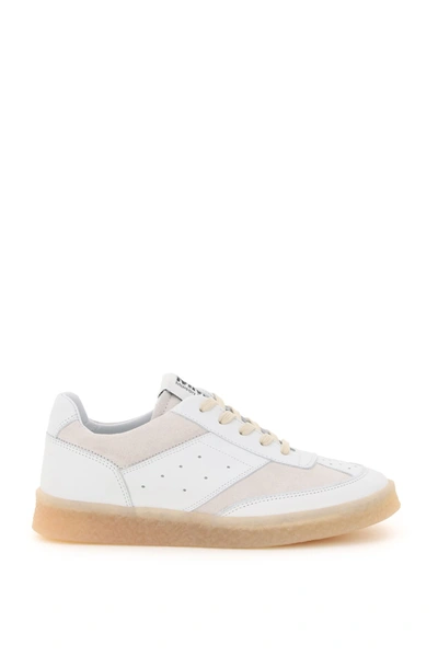 Shop Mm6 Maison Margiela Sneakers In White (white)