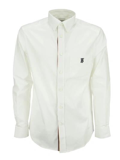Shop Burberry Chappel In White