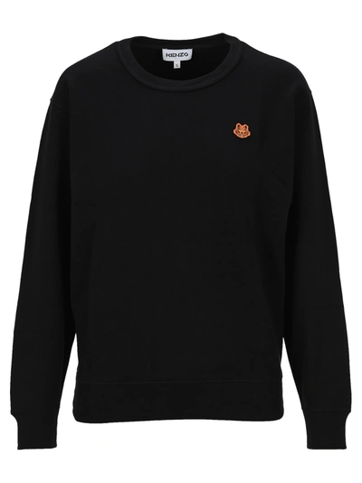 Shop Kenzo Tiger Crest Sweatshirt In Black