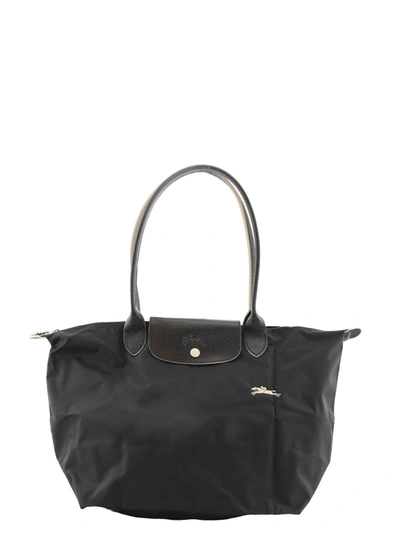 Shop Longchamp Le Pliage Club - Shoulder Bag L In Black