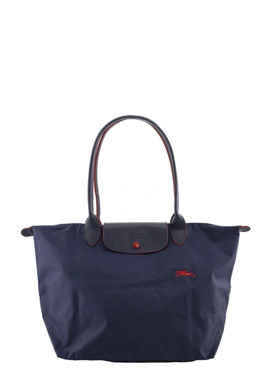 Shop Longchamp Le Pliage Club - Shoulder Bag L In Navy