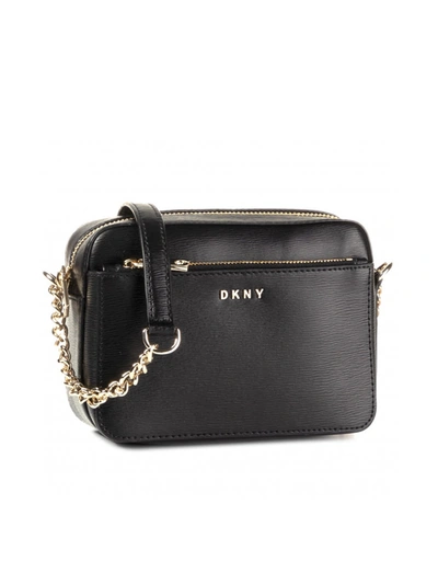 Dkny Bryant Leather Camera Bag In Bgd Blk Gold ModeSens