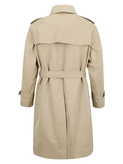 Shop Mackintosh Trench Coat In Beige