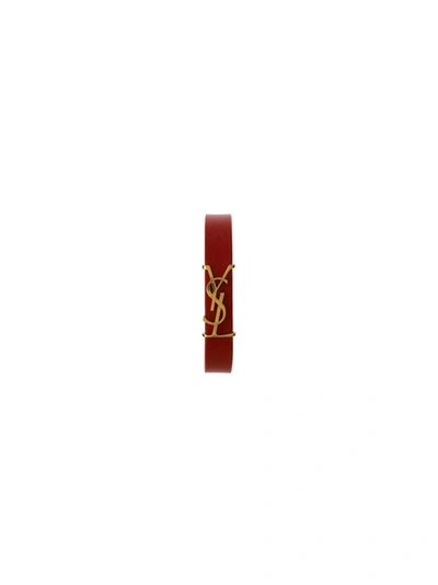 Shop Saint Laurent Bracelet In Rouge Eros