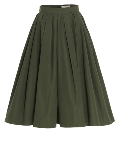 Shop Alexander Mcqueen Skirt In Green