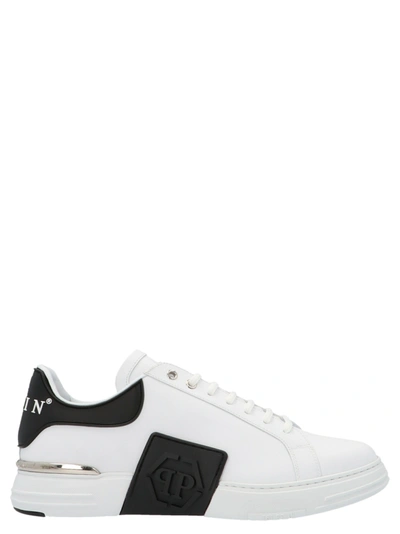 Shop Philipp Plein Phantom Kicks Shoes In Black & White
