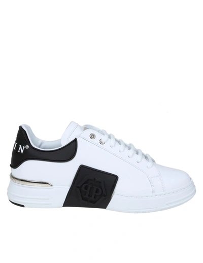 Shop Philipp Plein Sneakers Lo-top Phantom Kick $ In White Leather