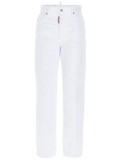 Shop Dsquared2 Boston Dsq2 Jeans In White