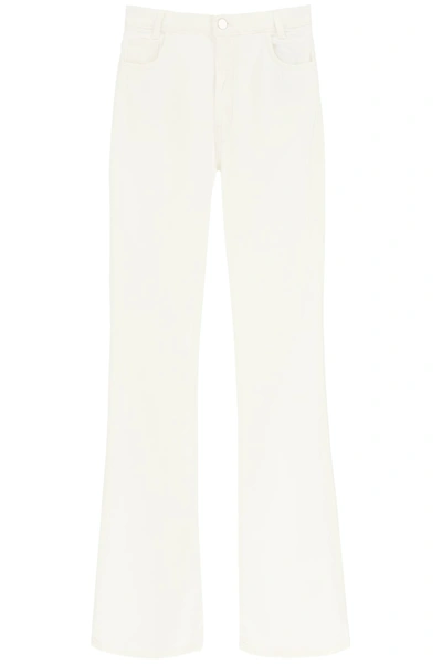 Shop Raf Simons Five-pocket Flared Jeans In White (white)