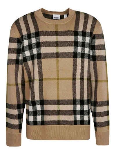 Shop Burberry Nixon Sweater In Beige
