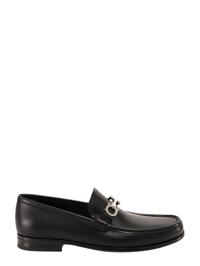 Shop Ferragamo Chris Loafer In Black