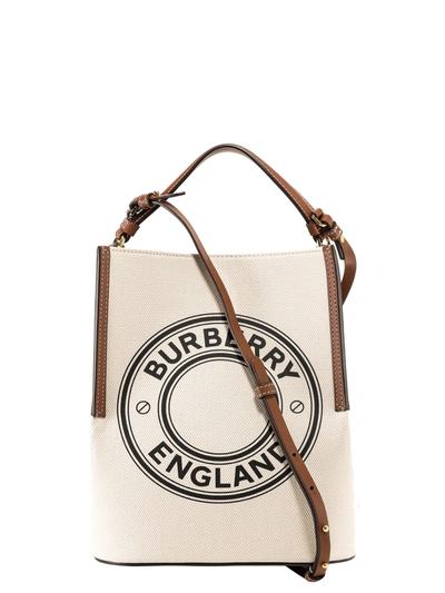 Shop Burberry Peggy Shoulder Bag In Neutrals