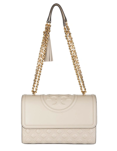 Tory Burch Fleming Convertible Shoulder Bag / Leather/New Cream