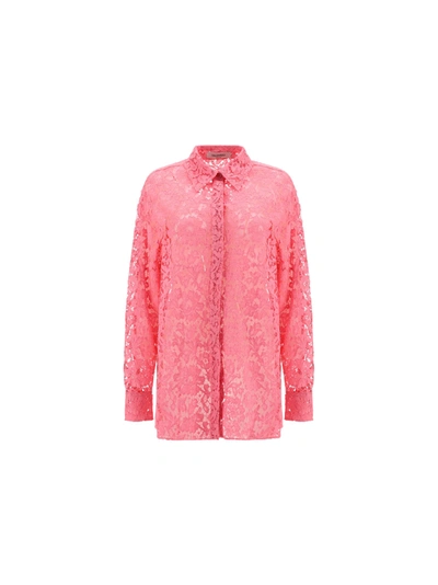 Shop Valentino Shirt In Bright Pink