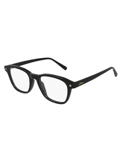 Shop Brioni Br0087o Eyewear In Black Black Transpare