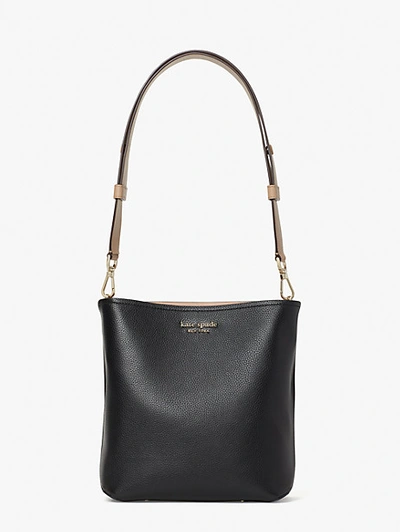 Shop Kate Spade River Medium Bucket Bag In Black Multi