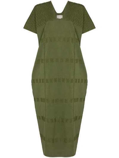 Shop Pippa Holt Single Panel Midi Dress In Grün