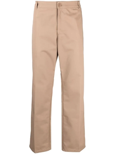 Shop Noon Goons Club Straight-leg Trousers In Nude