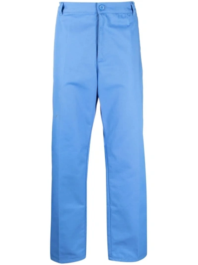 Shop Noon Goons Club Straight-leg Trousers In Blau