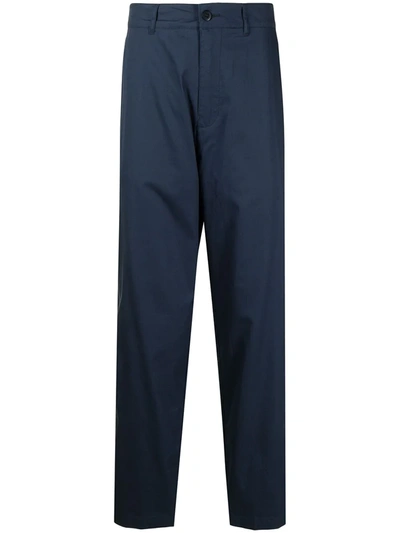 Shop Converse X Kim Jones Cotton Twill Cargo Pants In Blau