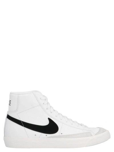 Shop Nike Blazer Mid 77 Shoes In Black & White