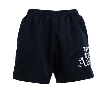 Shop Palm Angels Shorts In Black - White