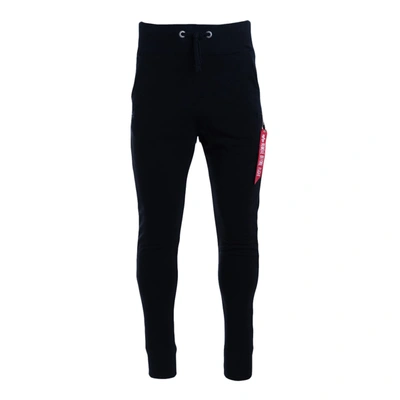 Shop Alpha Industries Cotton Blend Jogging Pants In Black