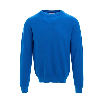 Shop Sun 68 Sun68 Cotton Crewneck Sweater In Blue