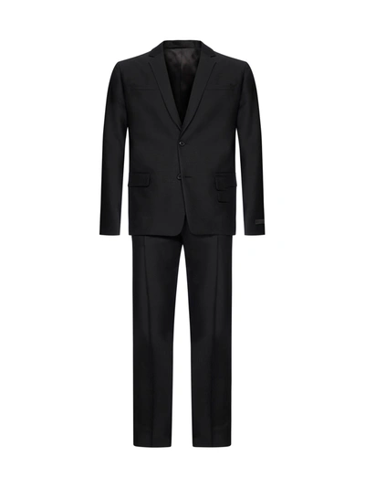 Shop Prada Suit In Nero