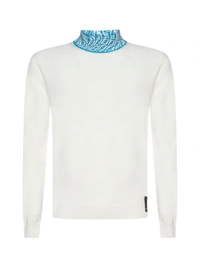 Shop Fendi Sweater In Bianco