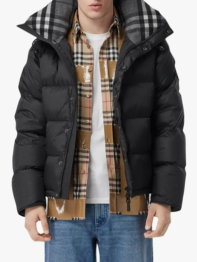 Shop Burberry Removable Sleeve Padded Jacket In Archive Beige