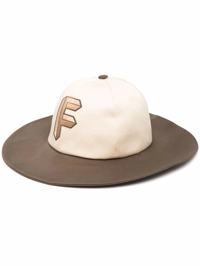Shop Formy Studio Logo-patch Sun Hat In Weiss