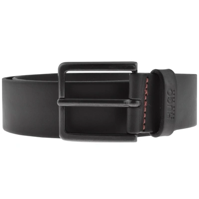 Shop Hugo Gionio Leather Belt Black