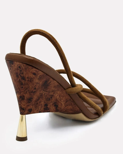 Shop Gia Couture X Rhw 2 Strappy Suede Sandals In Brown