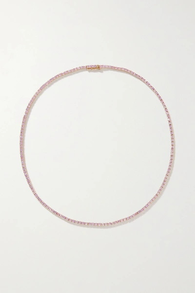 Shop Roxanne First 14-karat Gold Sapphire Necklace