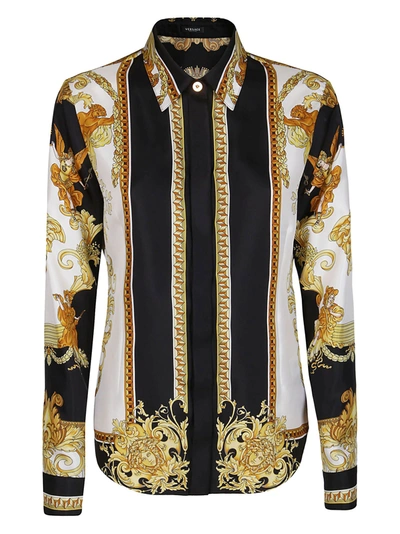 Shop Versace Baroque Print Long In Multi