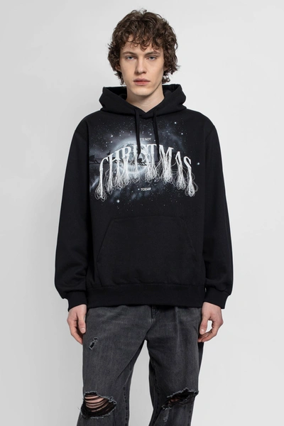 Doublet Black 'not Christmas' Embroidery Hoodie In Black
