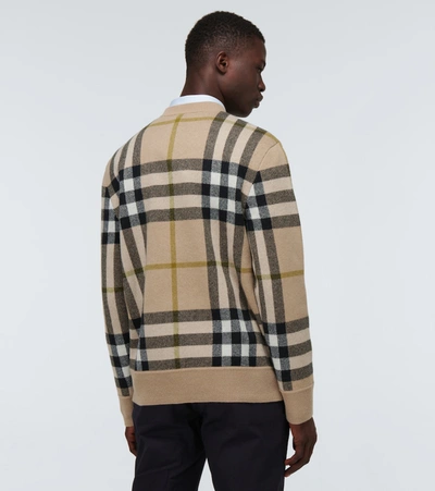 Shop Burberry Nixon Cashmere Sweater In Beige