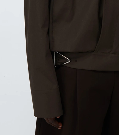 Shop Bottega Veneta Waterproof Stretch-cotton Jacket In Black