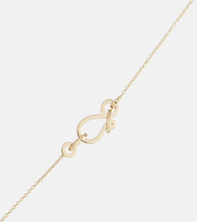 Sophie Bille Brahe L Eau Drop Shaped Freshwater Pearl Pendant On 14k Yellow Gold Chain In Gold