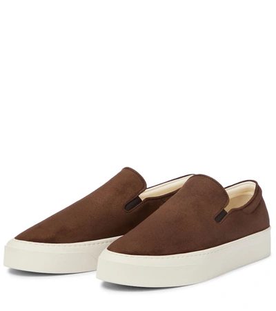 Shop The Row Marie H Suede Sneakers In Brown