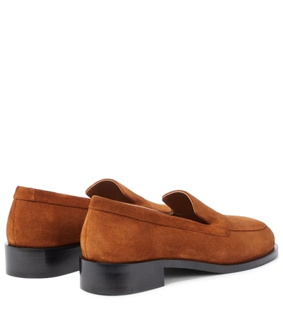 Shop The Row Garcon Suede Loafers In Brown