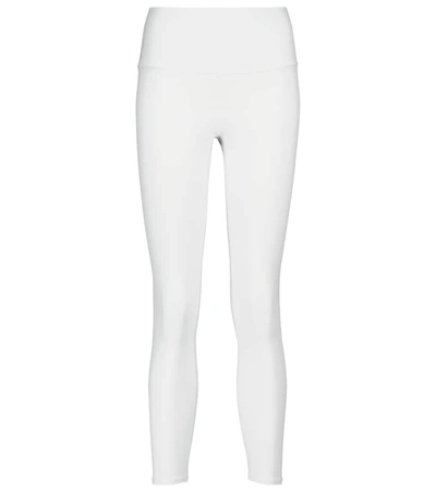 Shop Alo Yoga Airbrush High-rise Leggings In White