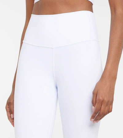 Shop Alo Yoga Airbrush High-rise Leggings In White