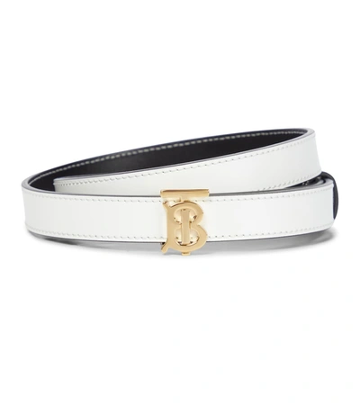 BURBERRY TB LEATHER BELT – Baltini