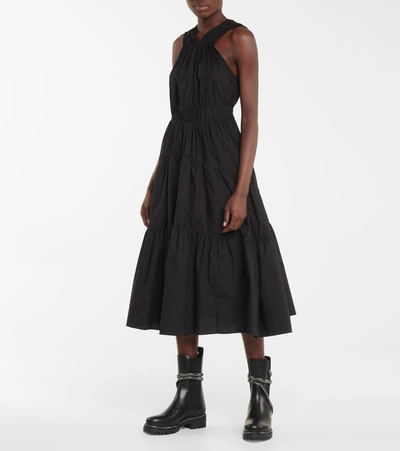 René Caovilla Cleo Crystal-embellished Leather Chelsea Boots In Black