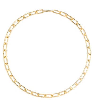 Shop Bottega Veneta Chains Gold-plated Necklace In Yellow Gold